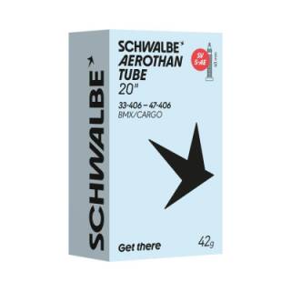 Schlauch Schwalbe SV5 AE Aerothan Tube TPU 20 33/47-406 SV - Sclaverand-Ventil Alu schwarz 40mm